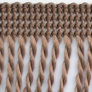 Frędzle ozdobne - 60 mm - Ciemny beżowy