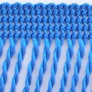 Frędzle ozdobne - 60 mm - Ciemny niebieski