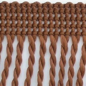 Frędzle ozdobne - 60 mm - Czekolada