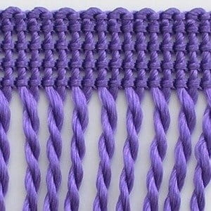 Frędzle ozdobne - 60 mm - Fioletowy