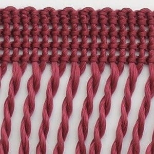 Frędzle ozdobne - 60 mm - Jasne bordo