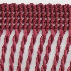 Frędzle ozdobne - 60 mm - Jasne bordo