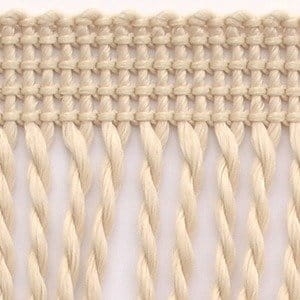 Frędzle ozdobne - 60 mm - Kość