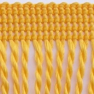 Frędzle ozdobne - 60 mm - Pomarańczowy