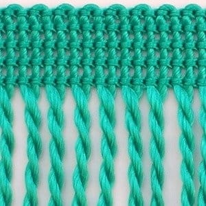 Frędzle ozdobne - 60 mm - Turkusowy