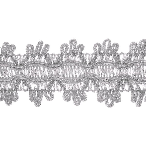Taśma metalizowana - 36 mm - Srebrny