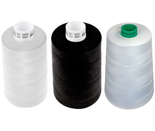 Nici bawełniane - Białe i Czarne - 1000 metrów i 5000 metrów