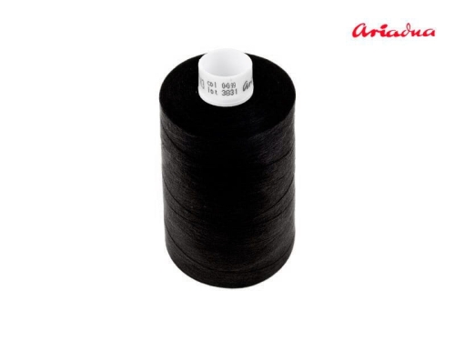 Nici bawełniane - Czarne - 1000 metrów