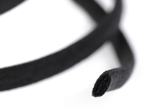 Guma makaron - 5 mm - Czarny