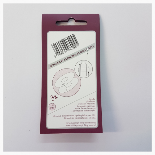 Szpulki do maszyny domowej - plastikowe (płaskie)