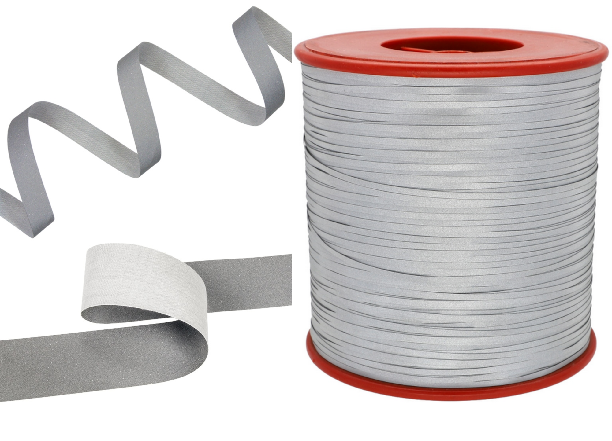 Taśma odblaskowa - Szara