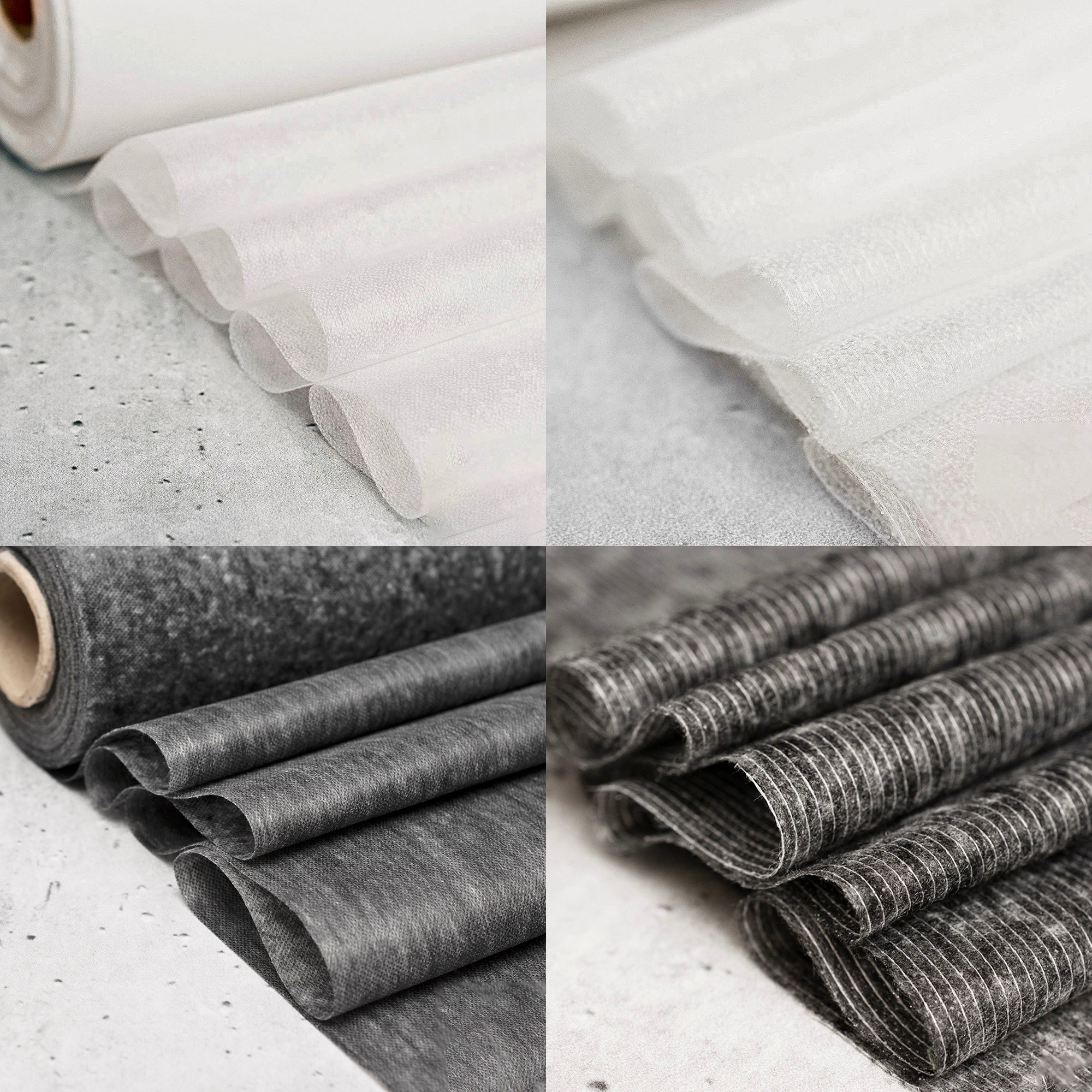 Flizelina - Wkład odzieżowy z klejem (2 rodzaje)