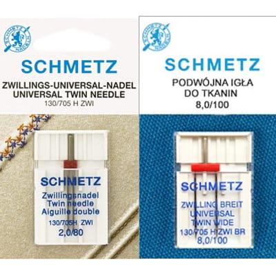 Igła podwójna do TKANIN
