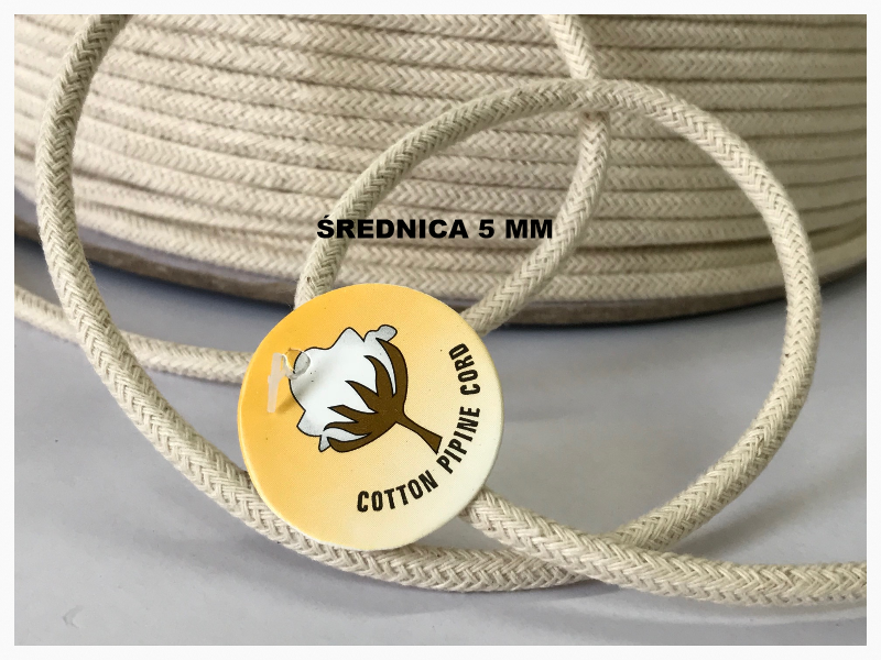 Sznurek bawełniany (3,5 mm - 5 mm)